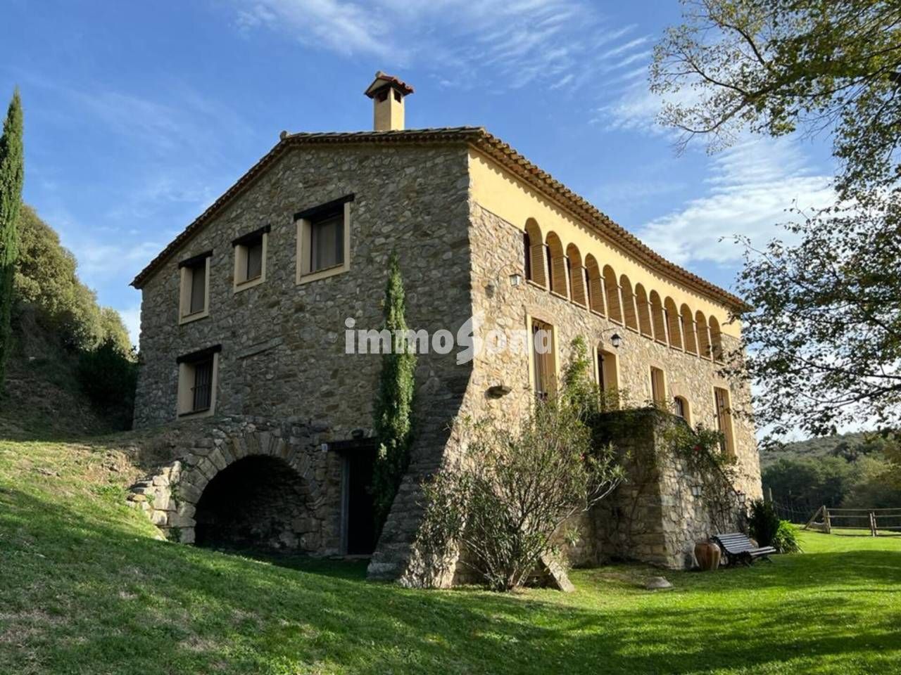 Exterior view of Country house for sale in Argelaguer  with Heating, Private garden and Terrace