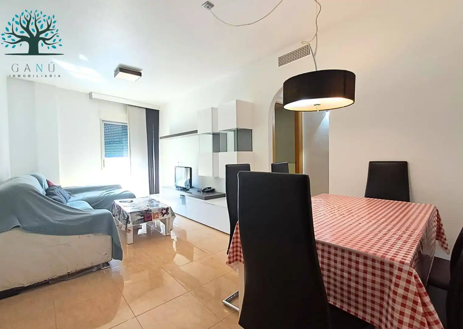 Sala de estar de Piso en venta en Mazarrón con Aire acondicionado, Trastero y Amueblado
