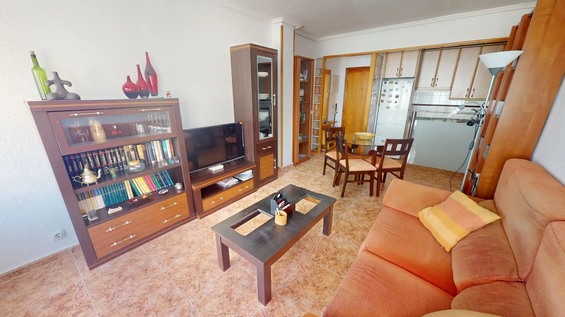 Wohnzimmer von Wohnung zum Verkauf in Elche / Elx mit Klimaanlage, Möbliert und Ofen