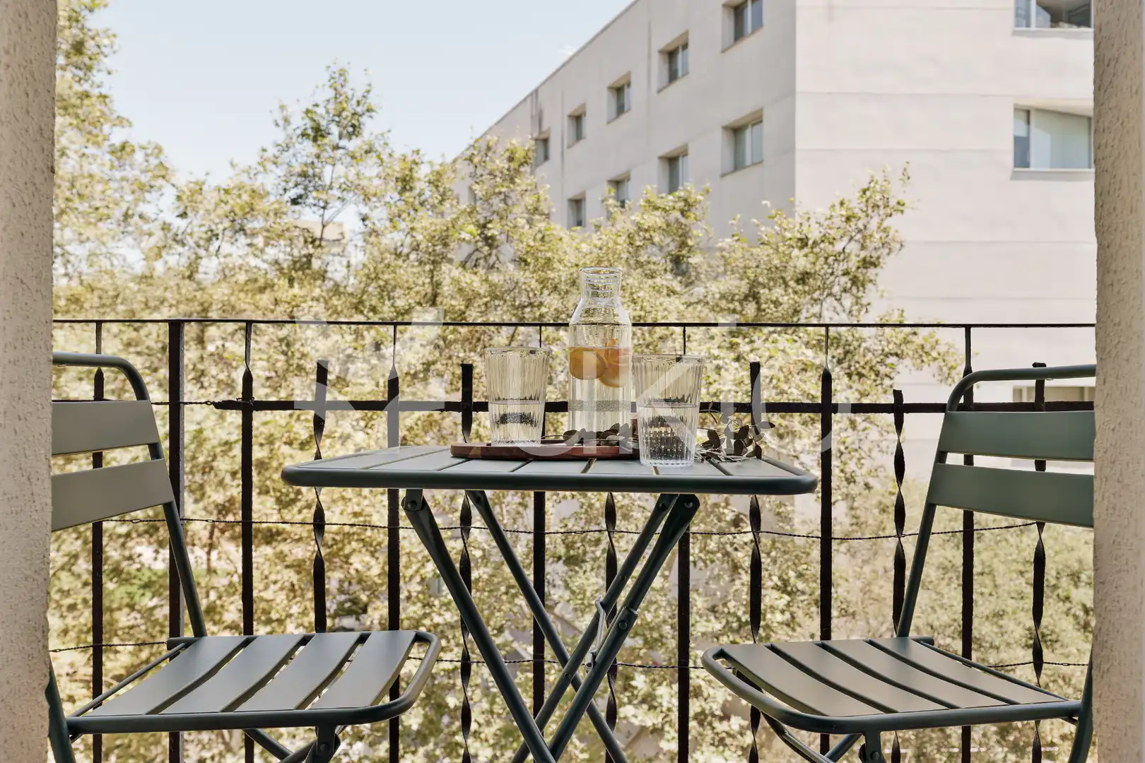 Terrasse von Wohnungen zur Miete in Barcelona mit Klimaanlage, Heizung und Möbliert