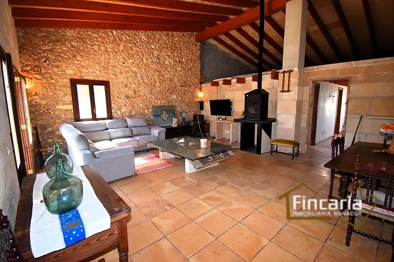 Living room of Country homes for sale in Manacor  with Air Conditioner, Heating and Private garden