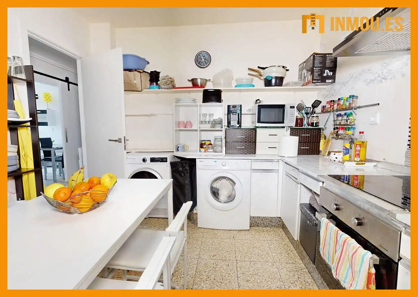 Kitchen of Flat for sale in Ourense Capital   with Air Conditioner, Heating and Parquet flooring