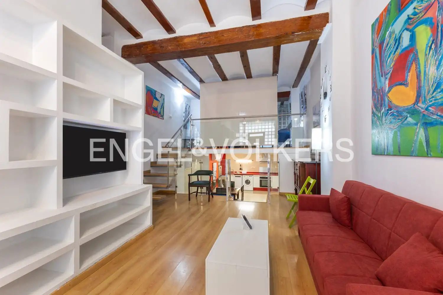 Sala d'estar de Pis de lloguer en Valencia amb Aire condicionat, Calefacció i Moblat