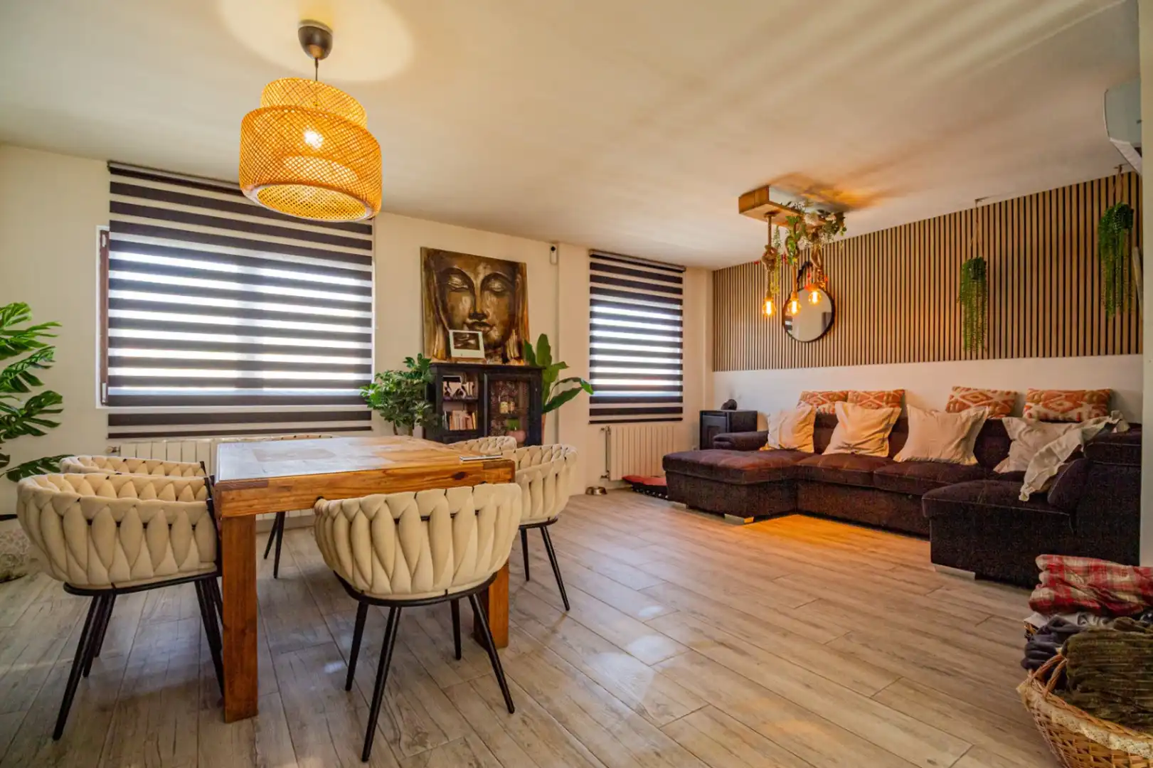 Sala de estar de Casa o chalet de alquiler en L'Alfàs del Pi con Aire acondicionado, Calefacción y Jardín privado