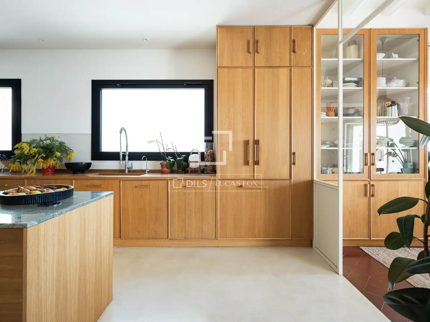 Cocina de Casa o chalet de alquiler en Caldes d'Estrac con Aire acondicionado, Calefacción y Jardín privado