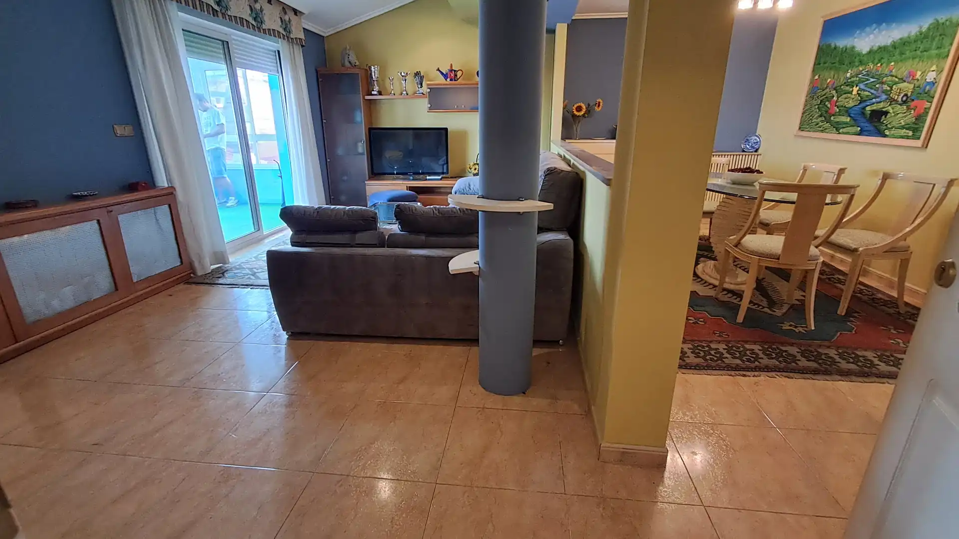 Sala d'estar de Àtic en venda en Vigo  amb Calefacció, Terrassa i Forn