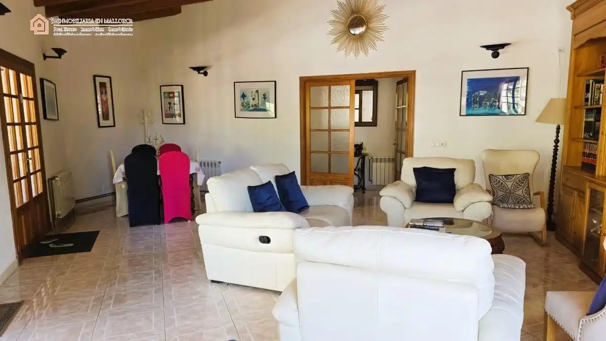 Sala d'estar de Finca rústica en venda en Sóller amb Aire condicionat, Calefacció i Jardí privat