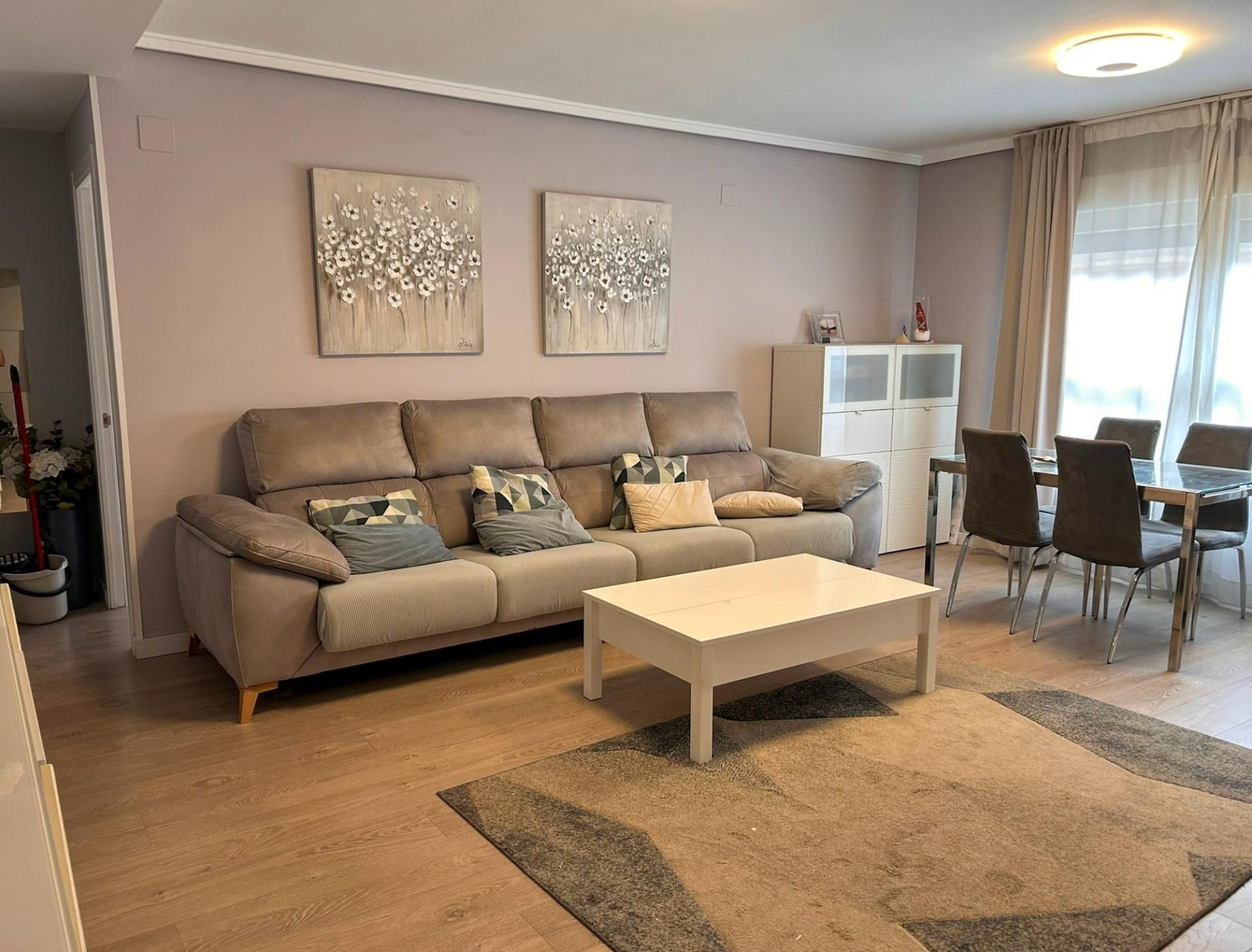 Sala de estar de Piso de alquiler en  Valencia Capital con Terraza y Balcón