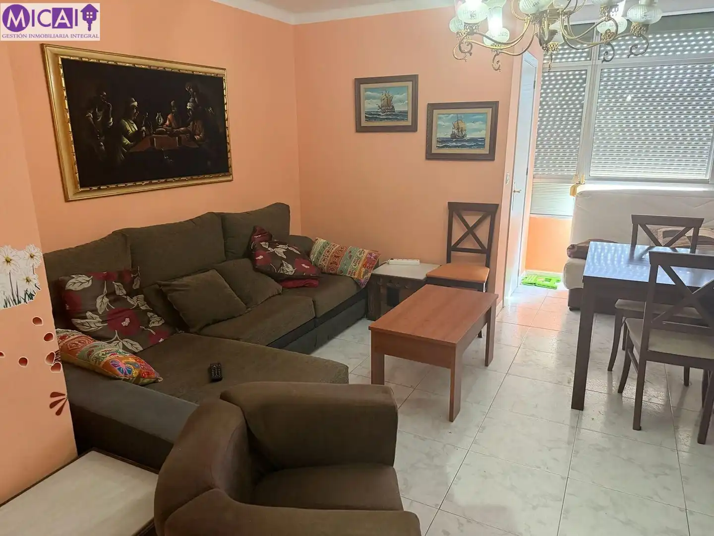 Sala de estar de Piso en venta en Cádiz con Aire acondicionado