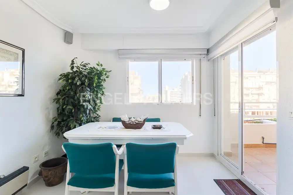 Esszimmer von Wohnung zum Verkauf in Valencia mit Heizung, Privatgarten und Terrasse