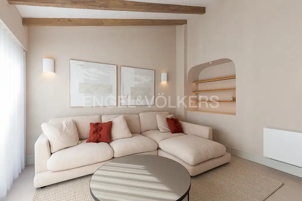 Sala de estar de Ático de alquiler en Valencia con Aire acondicionado, Calefacción y Terraza