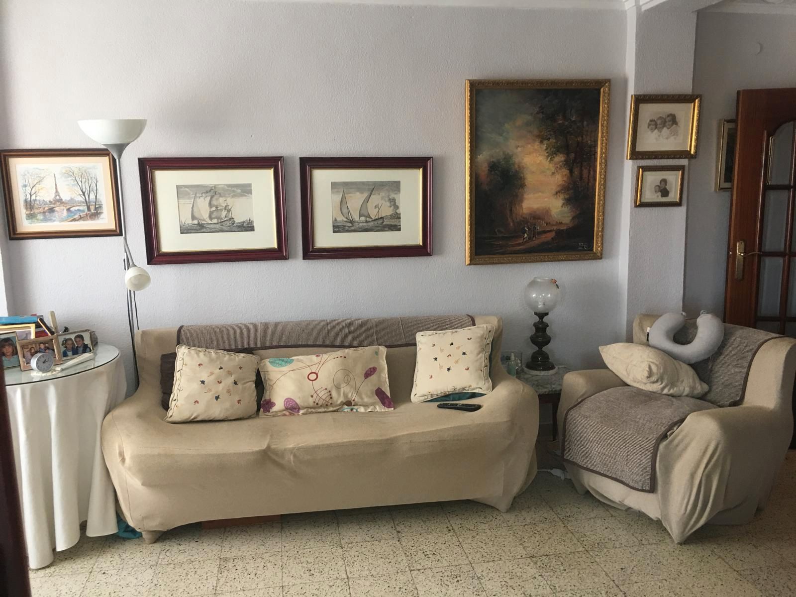 Sala de estar de Piso de alquiler en Cartagena con Calefacción, Terraza y Amueblado