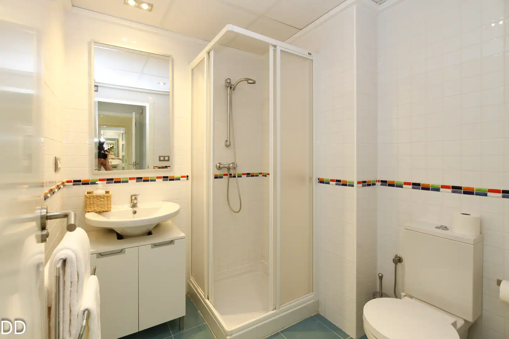 Baño de Apartamento de alquiler en Dénia con Aire acondicionado, Terraza y Amueblado