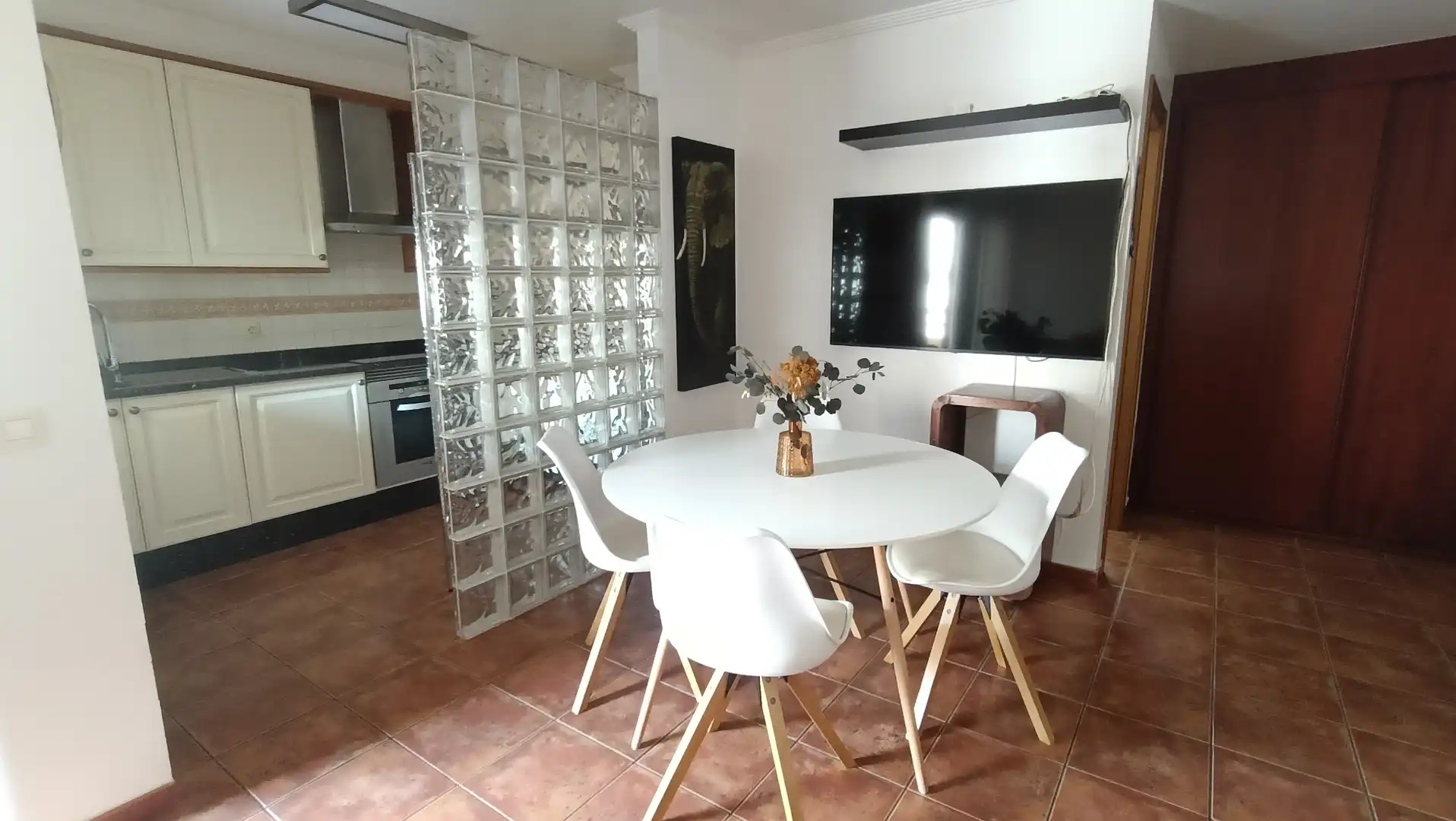 Dining room of Detached homes for rent in Granadilla de Abona  with Air Conditioner, Private garden and Terrace
