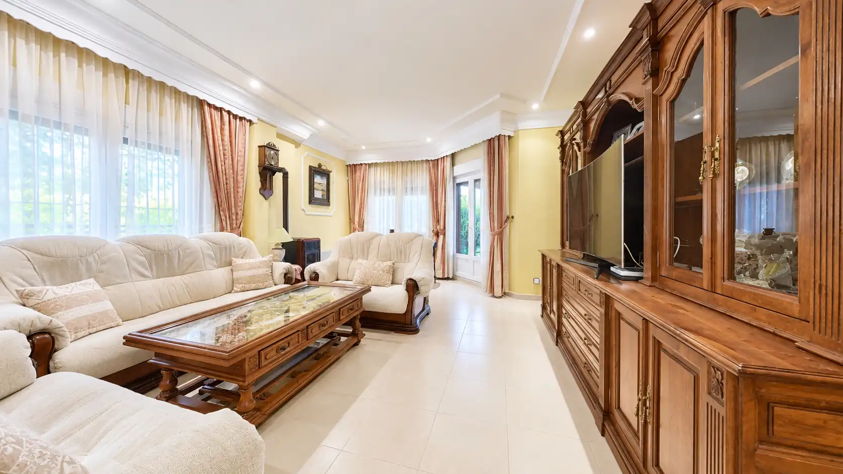 Sala de estar de Casa o chalet en venta en Pepino con Aire acondicionado, Calefacción y Jardín privado