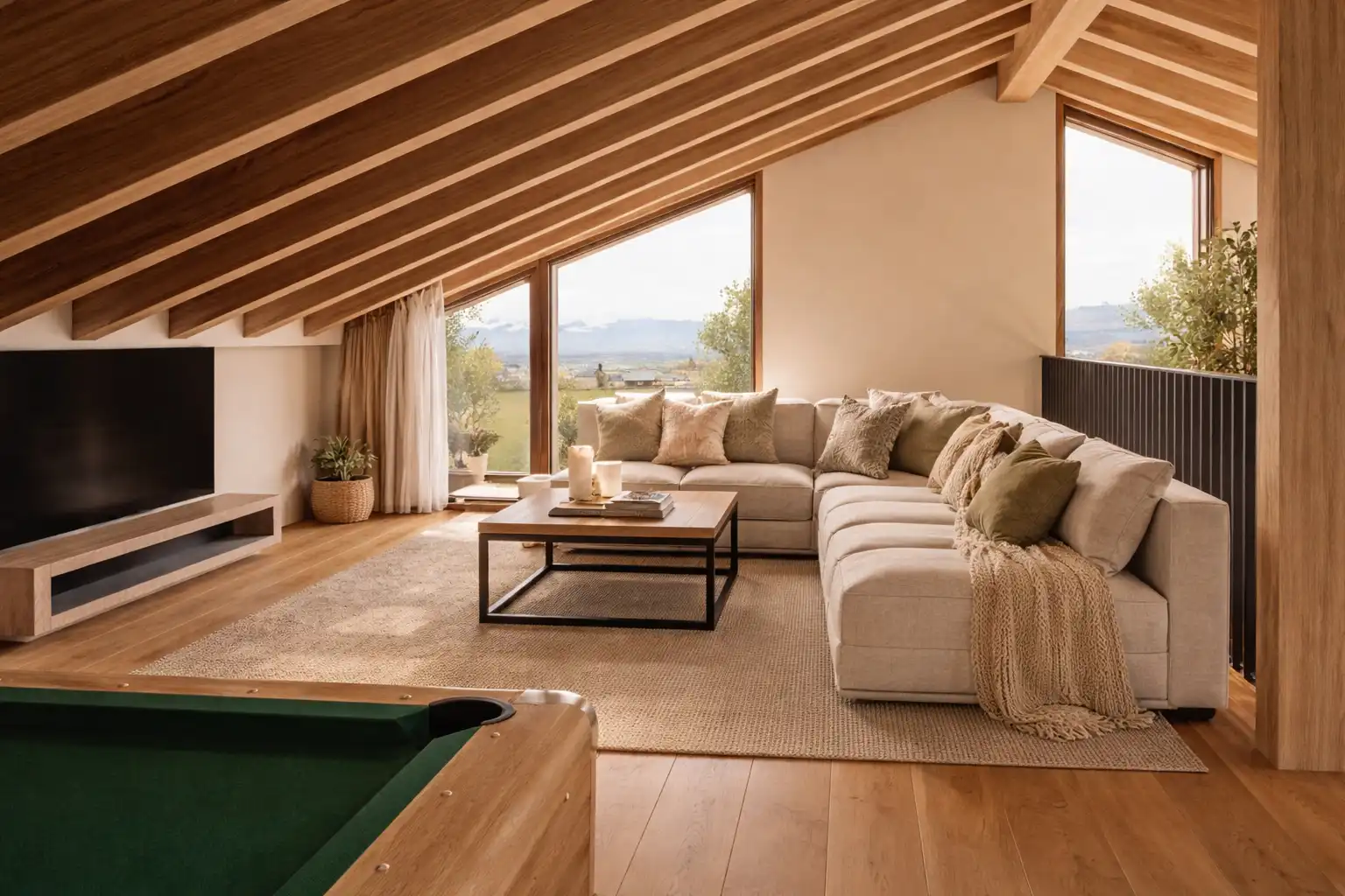 Sala de estar de Casa o chalet en venta en Sainte - Léocadie con Aire acondicionado, Calefacción y Jardín privado