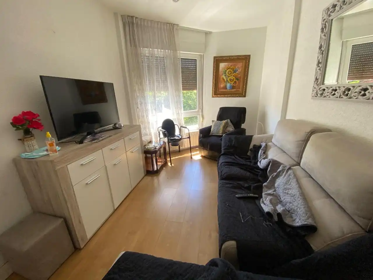 Sala d'estar de Pis en venda en Zaldibar amb Calefacció i Moblat