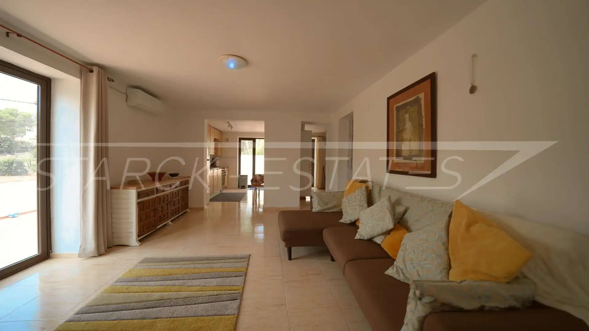 Sala d'estar de Casa o xalet en venda en L'Atzúbia amb Aire condicionat, Jardí privat i Piscina