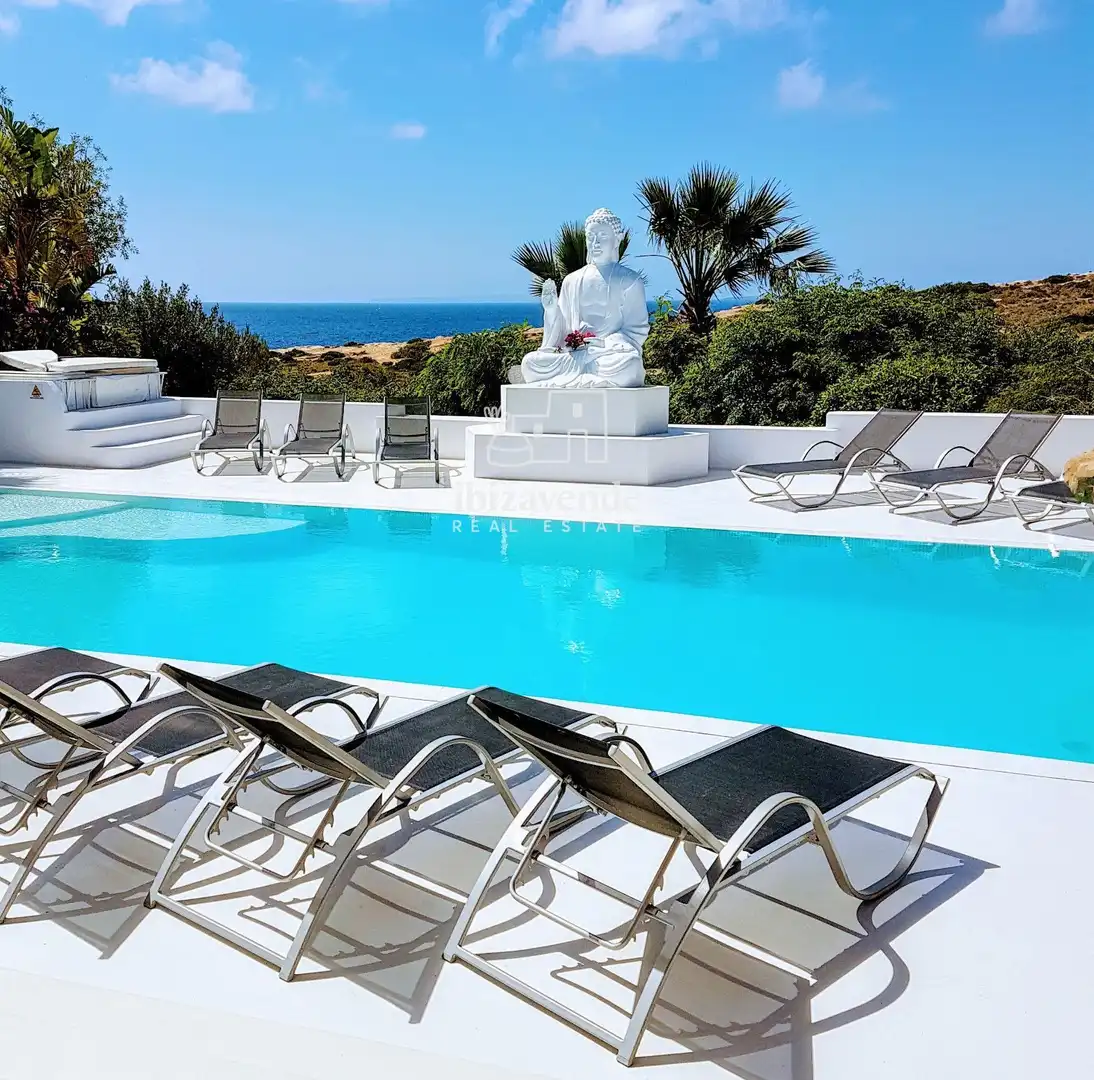 Swimming pool of Houses for sale in Santa Eulària des Riu  with Air Conditioner, Private garden and Terrace