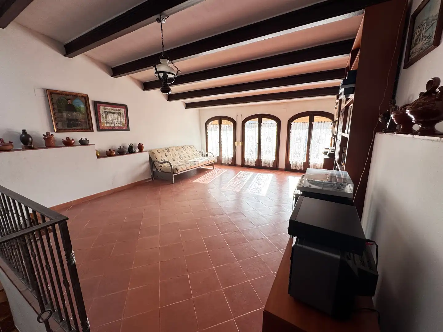 Sala d'estar de Casa o xalet en venda en Cardedeu amb Calefacció, Jardí privat i Terrassa