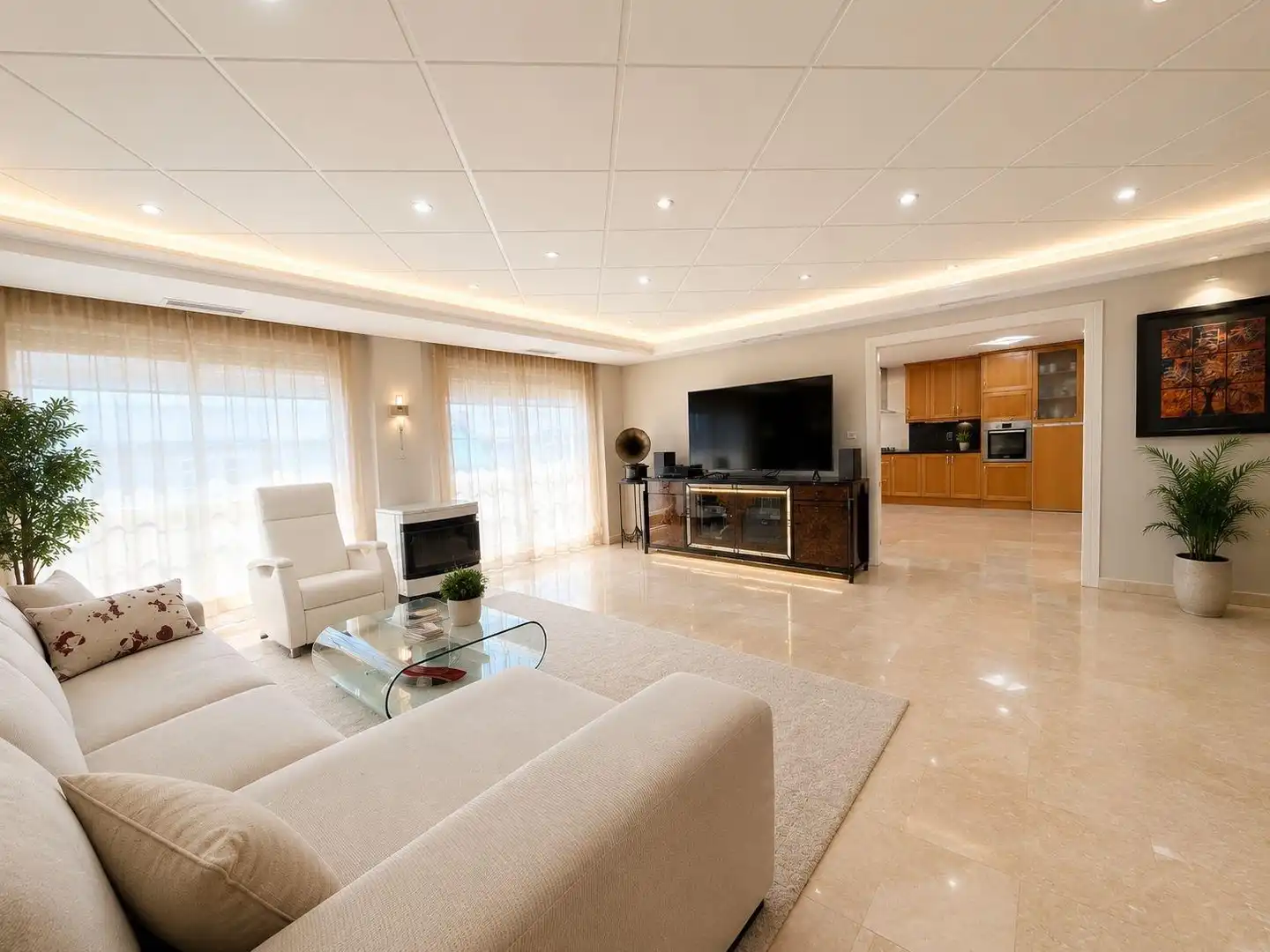 Sala de estar de Ático en venta en Elche / Elx con Terraza