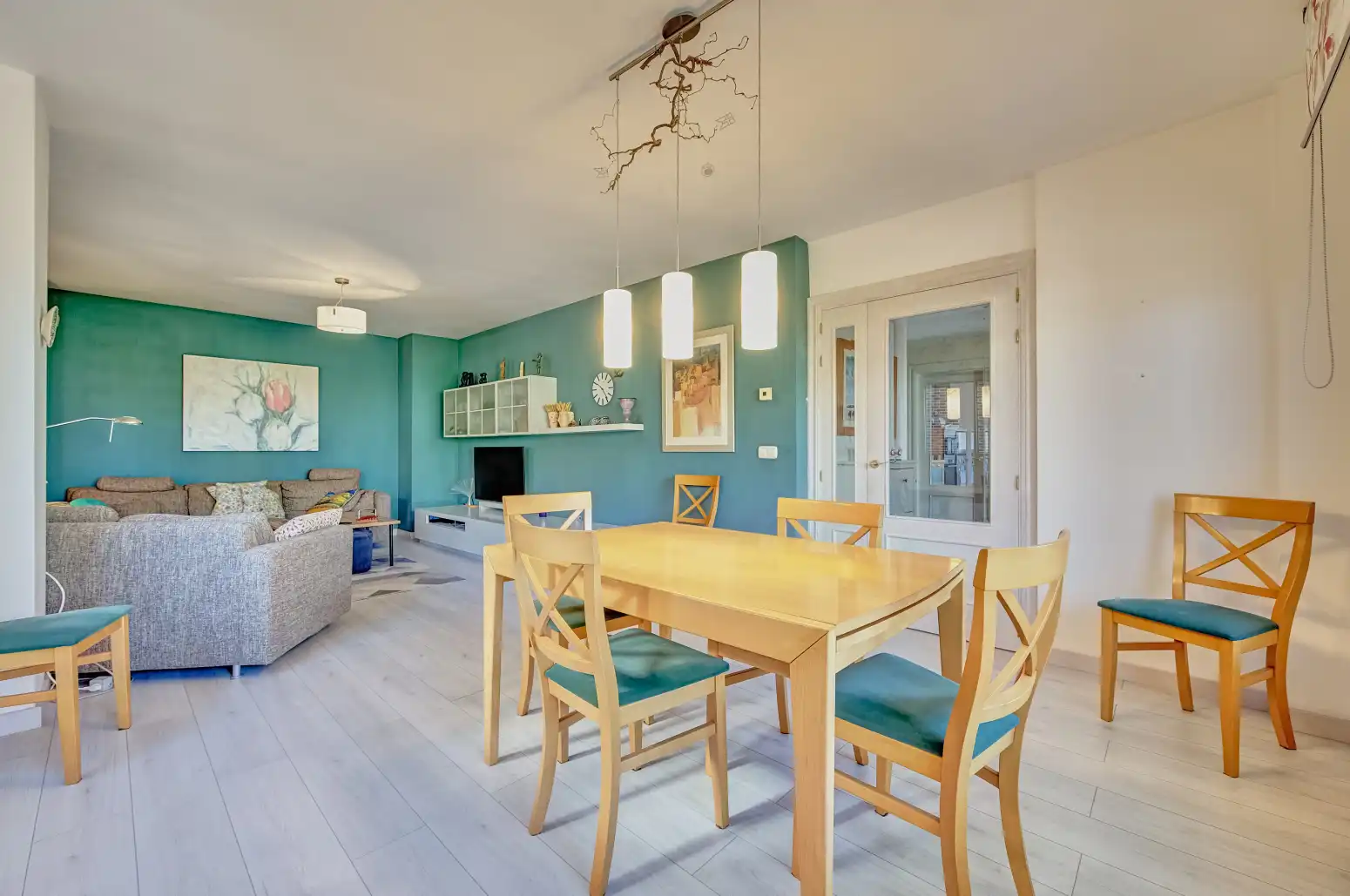 Dining room of Houses for sale in Cizur  with Heating, Private garden and Parquet flooring