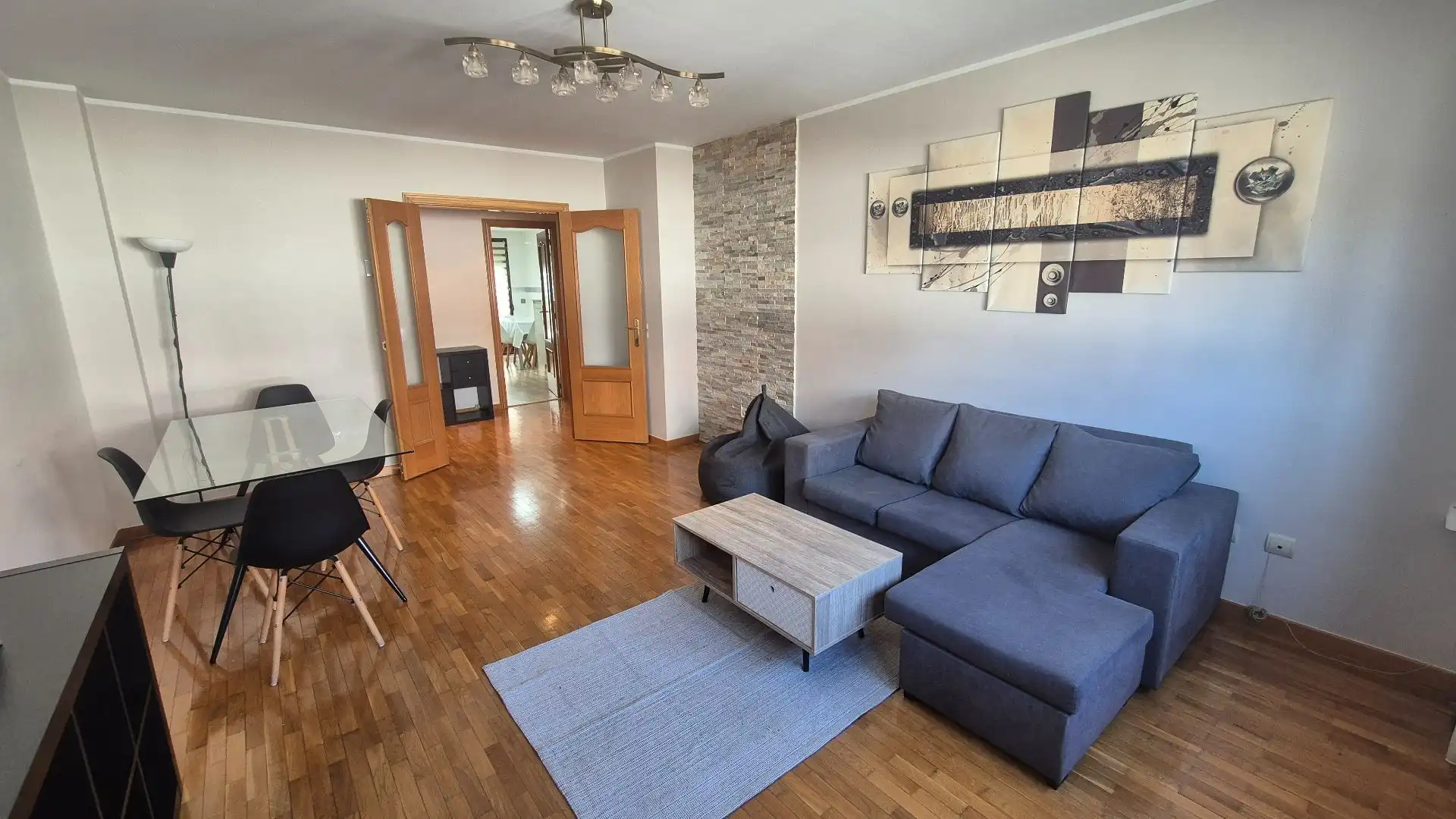 Living room of Flat for sale in Cistérniga  with Heating, Storage room and Furnished