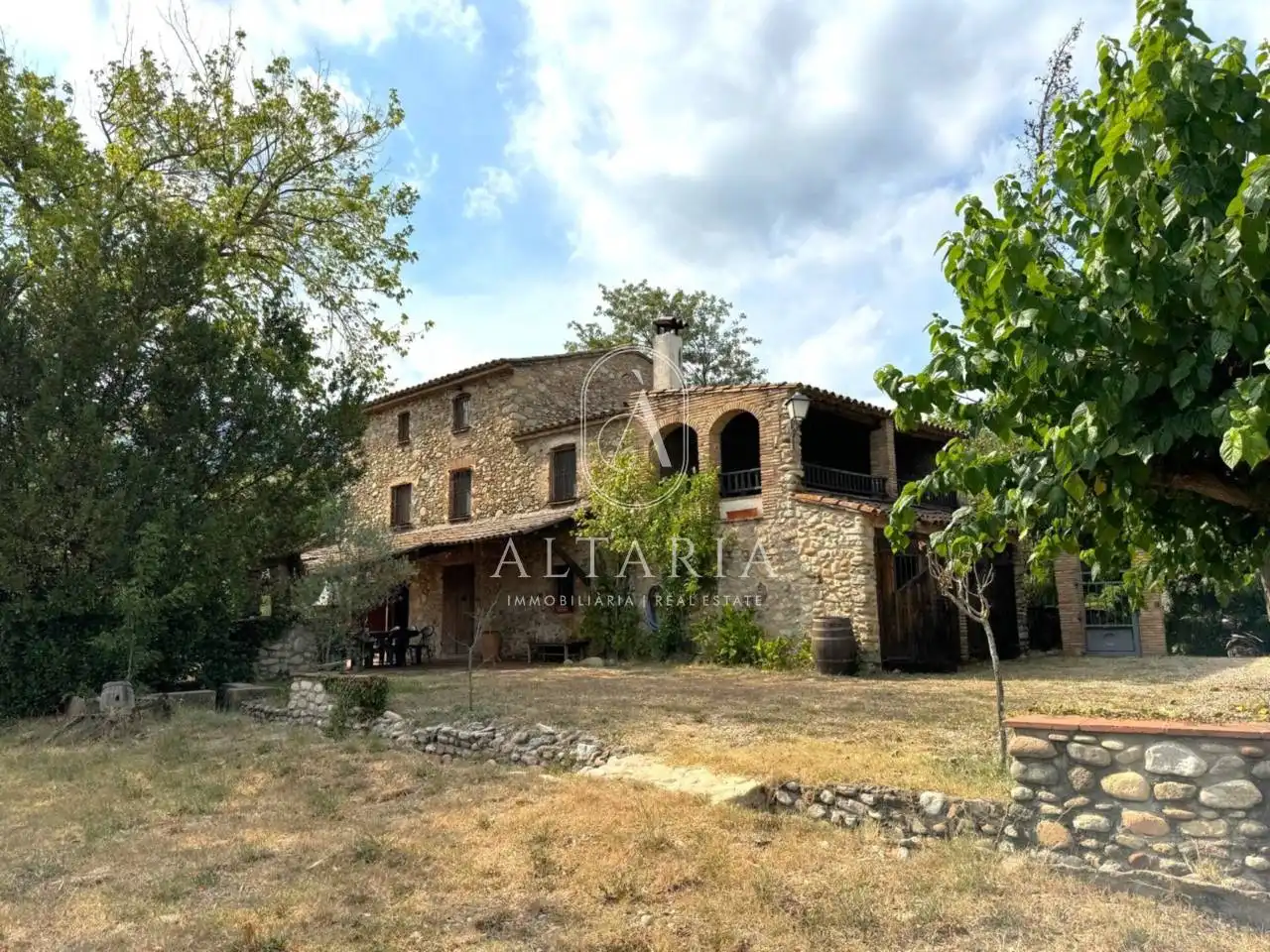 Vista exterior de Finca rústica en venda en Anglès amb Calefacció, Jardí privat i Terrassa