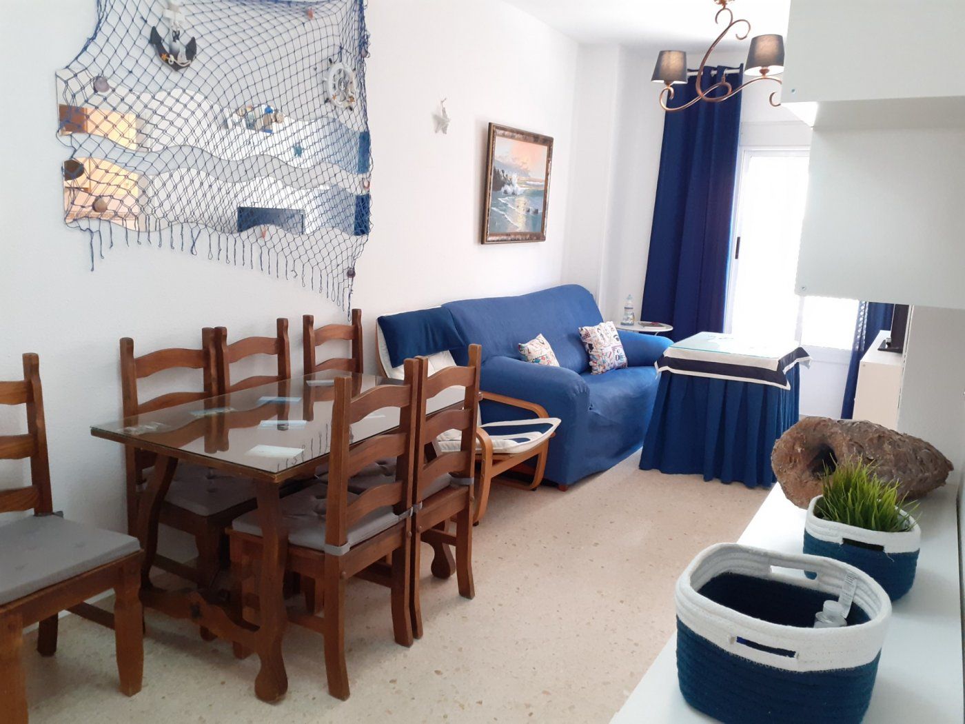 Sala de estar de Piso en venta en Chipiona con Aire acondicionado y Amueblado