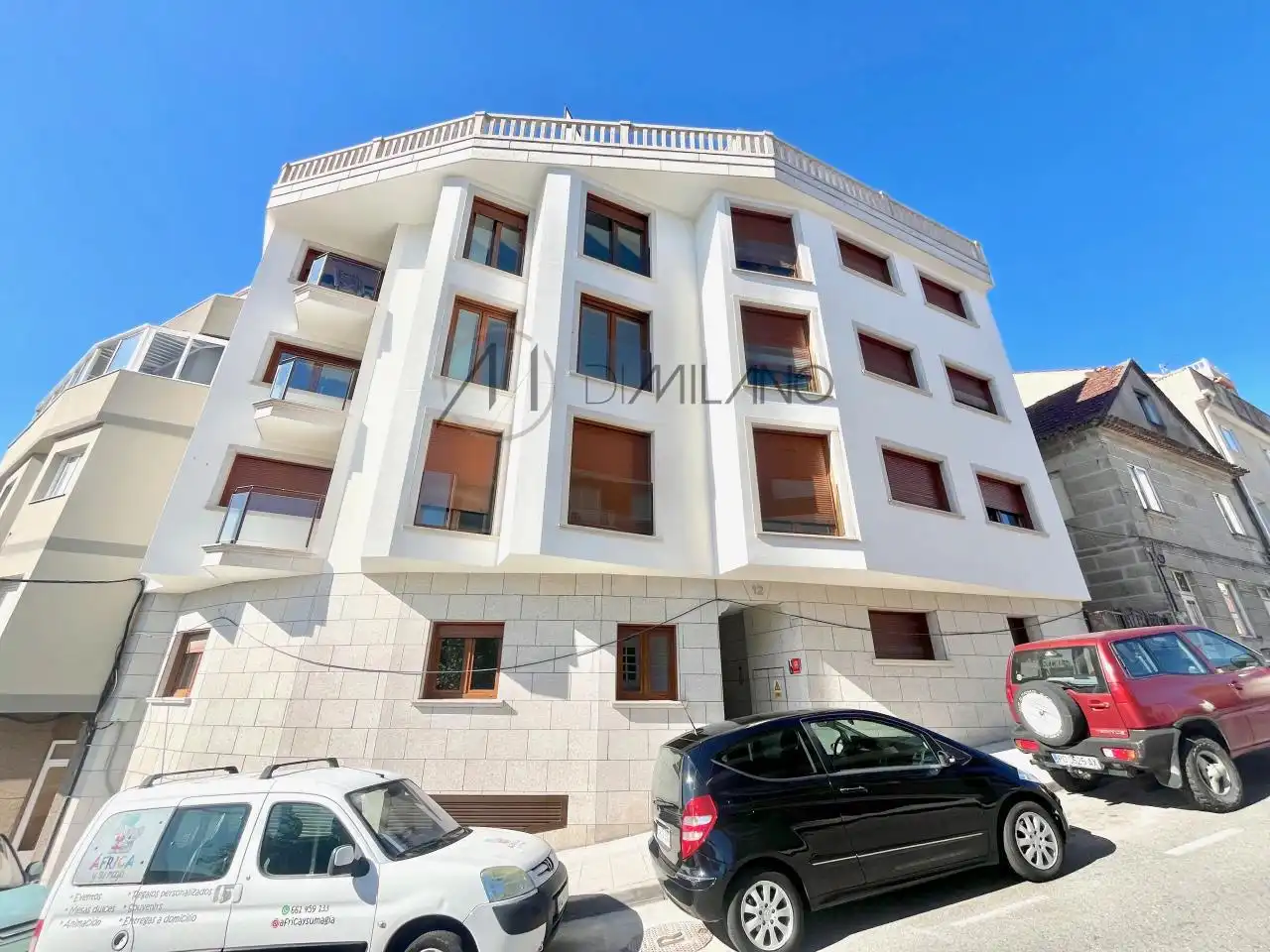 Vista exterior de Ático en venta en Moaña con Calefacción y Terraza