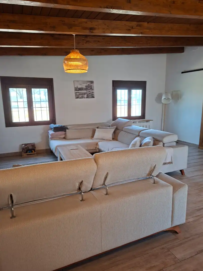 Living room of Houses for sale in Mejorada del Campo  with Heating, Private garden and Storage room