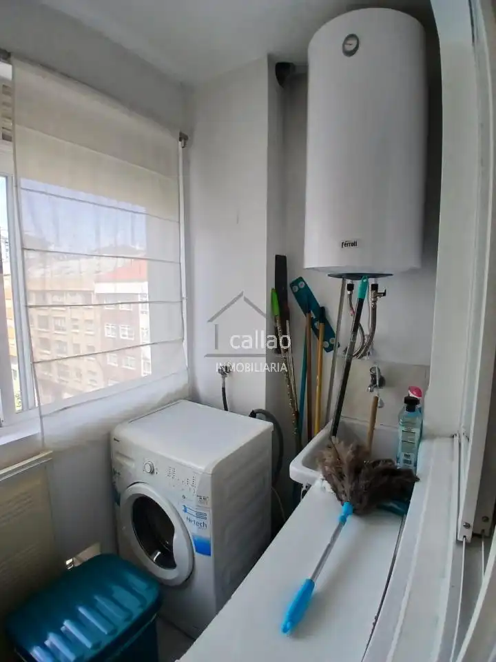 Bedroom of Flat for rent in Ferrol  with Heating, Parquet flooring and Furnished