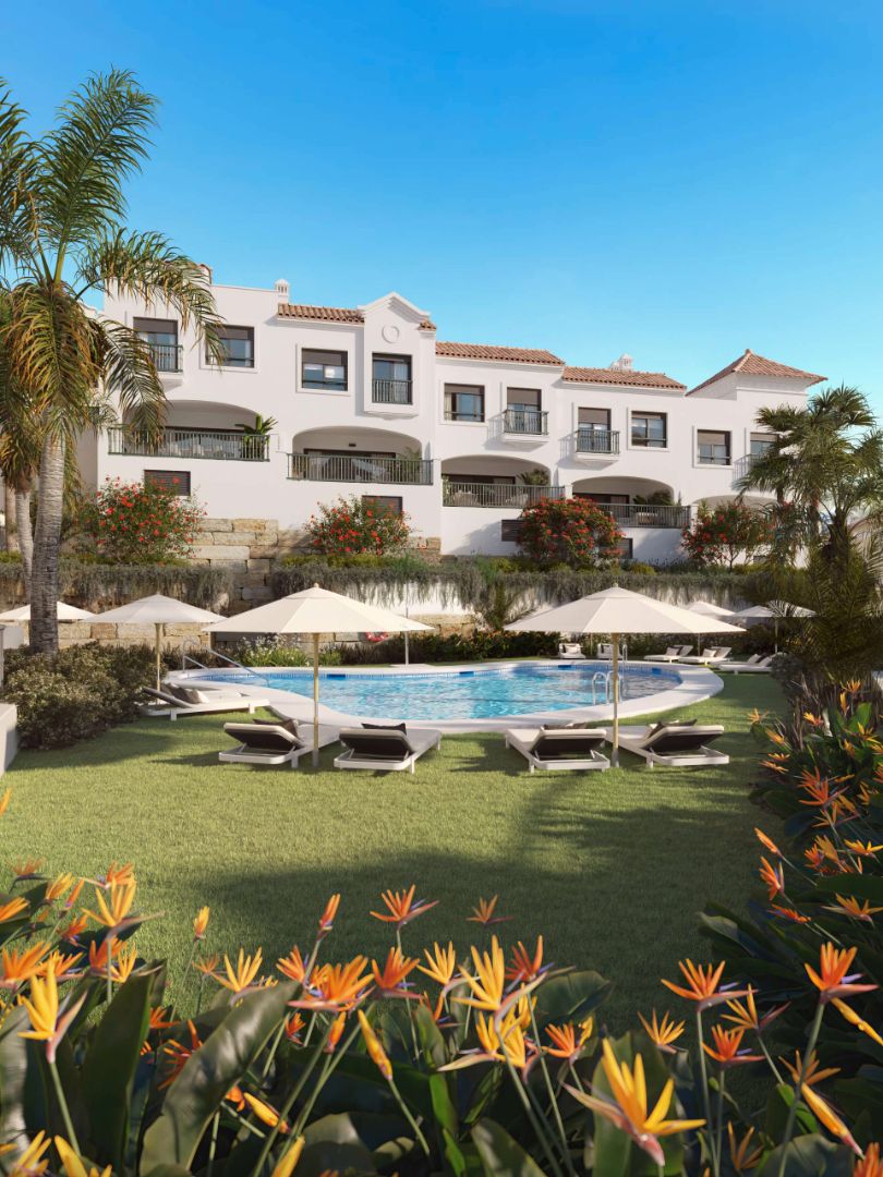 Jardí de Casa adosada en venda en Estepona amb Aire condicionat, Calefacció i Jardí privat