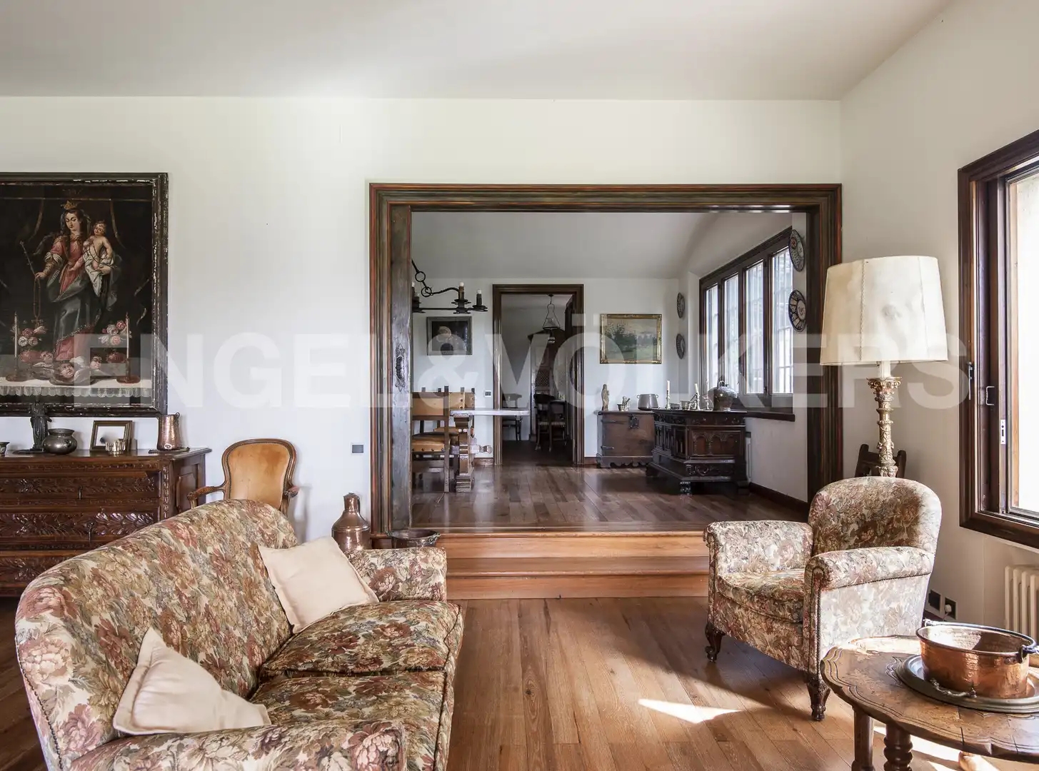 Wohnzimmer von Country house zum Verkauf in La Garriga mit Heizung und Schwimmbad