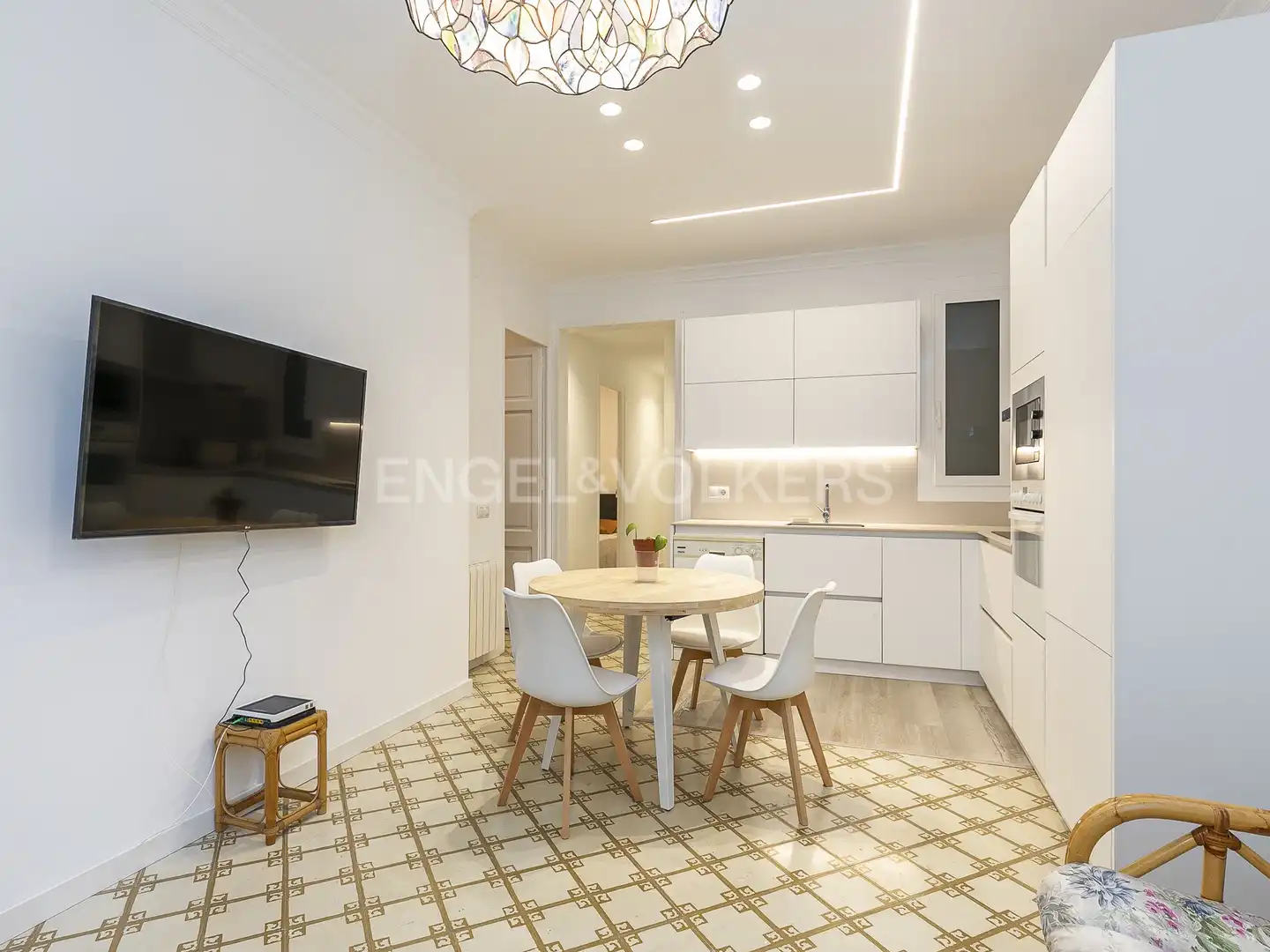 Kitchen of Flat for rent in Barcelona  with Air Conditioner, Heating and Parquet flooring