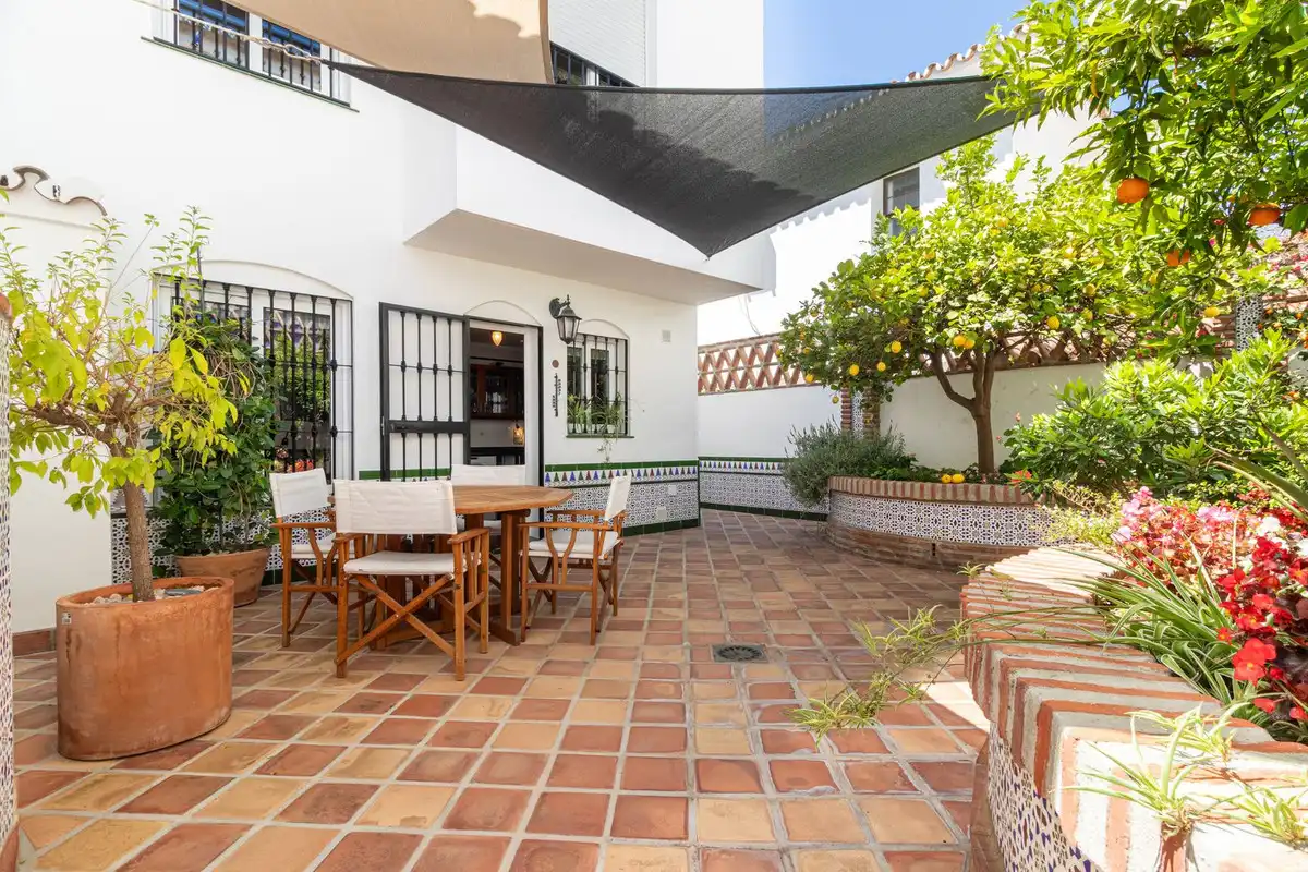 Terrassa de Casa adosada en venda en Mijas amb Aire condicionat, Terrassa i Traster