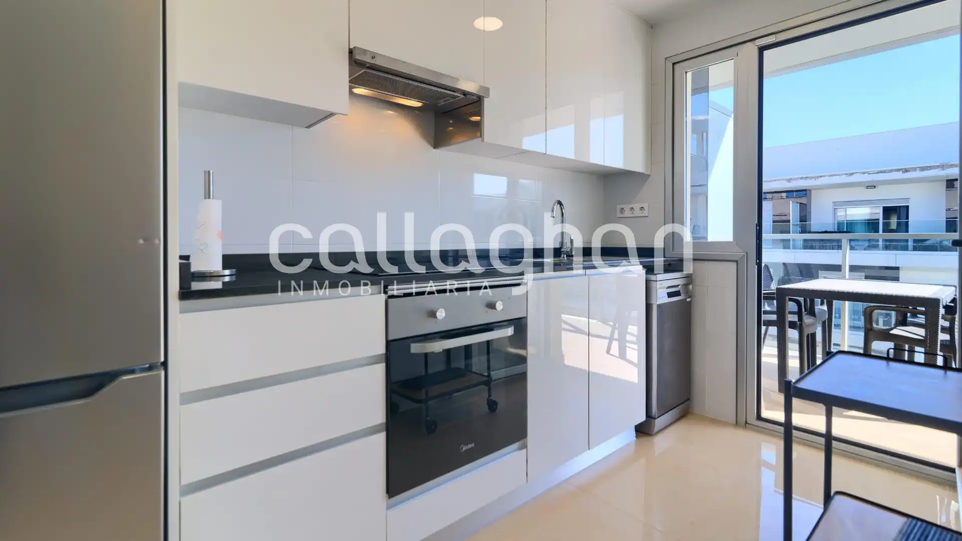 Cocina de Piso en venta en Oropesa del Mar / Orpesa con Aire acondicionado, Calefacción y Jardín privado