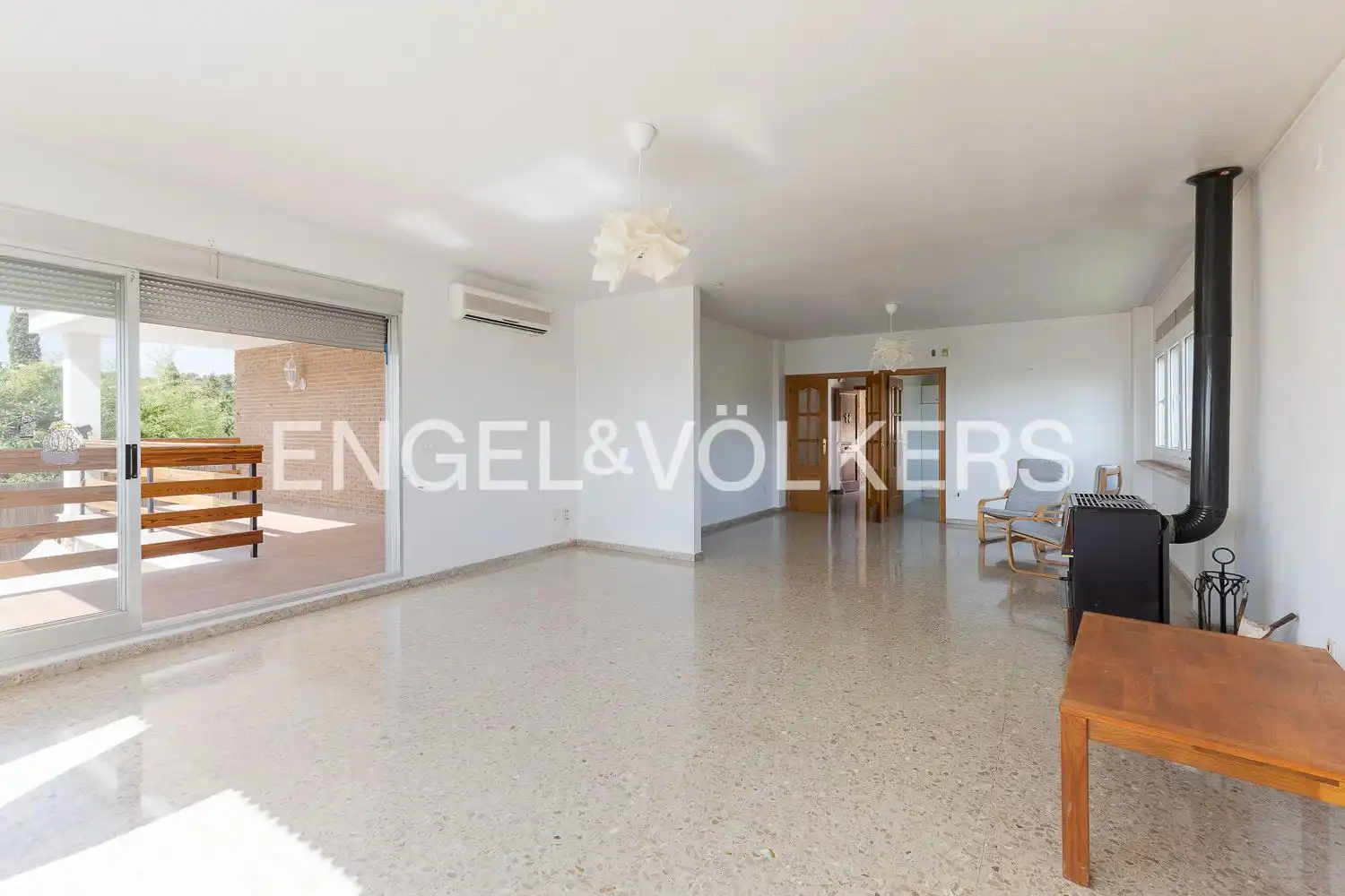 Wohnzimmer von Haus oder Chalet zur Miete in El Puig de Santa Maria mit Klimaanlage, Heizung und Privatgarten