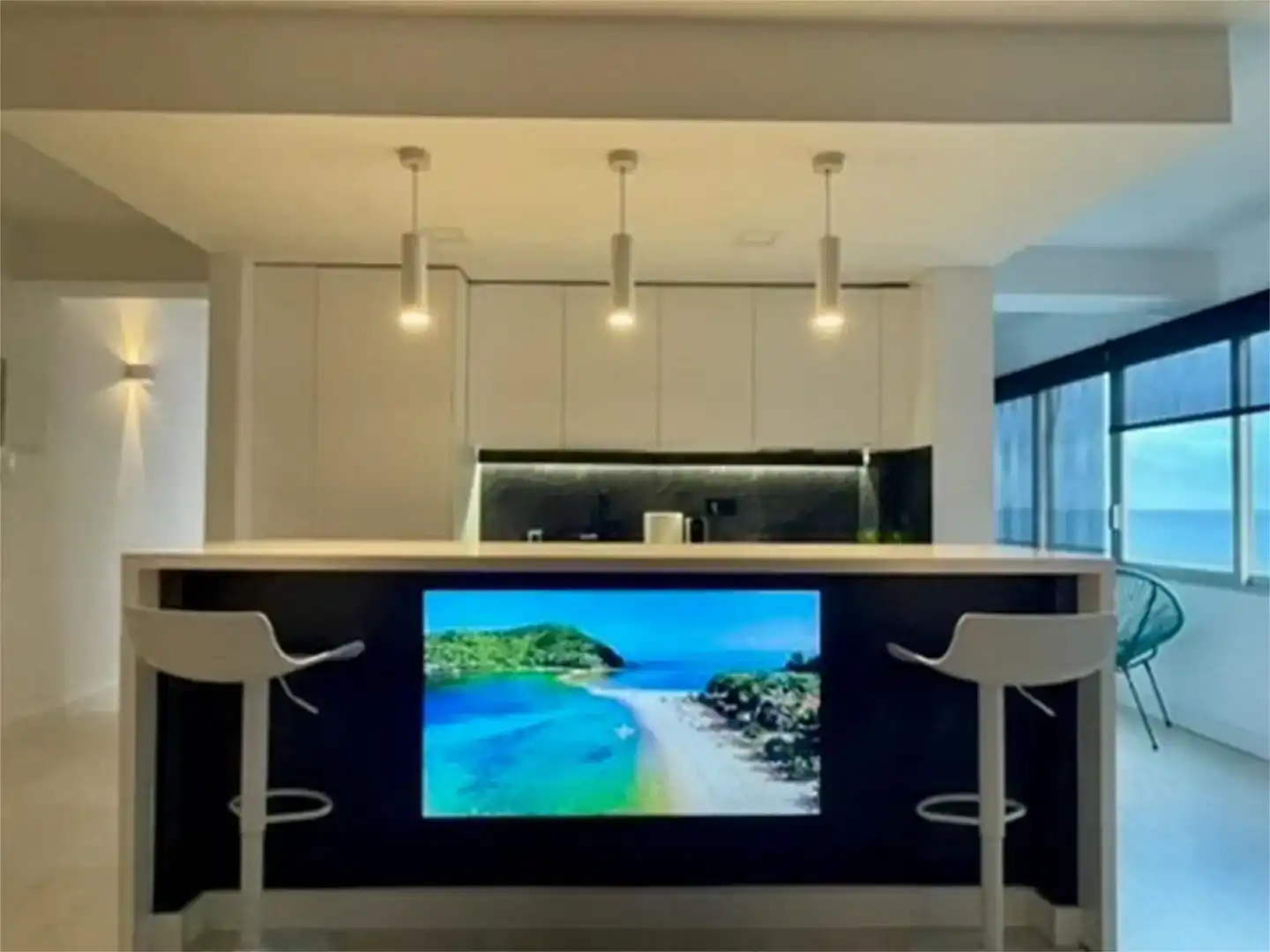 Cuina de Apartament de lloguer en Altea amb Aire condicionat i Balcó