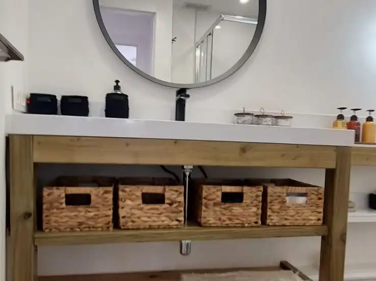 Bathroom of Houses for sale in Platja de la Pobla de Farnals