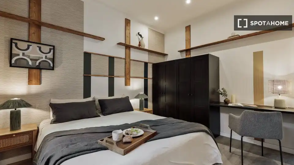 Habitación de Piso de alquiler en Barcelona con Aire acondicionado, Calefacción y Amueblado