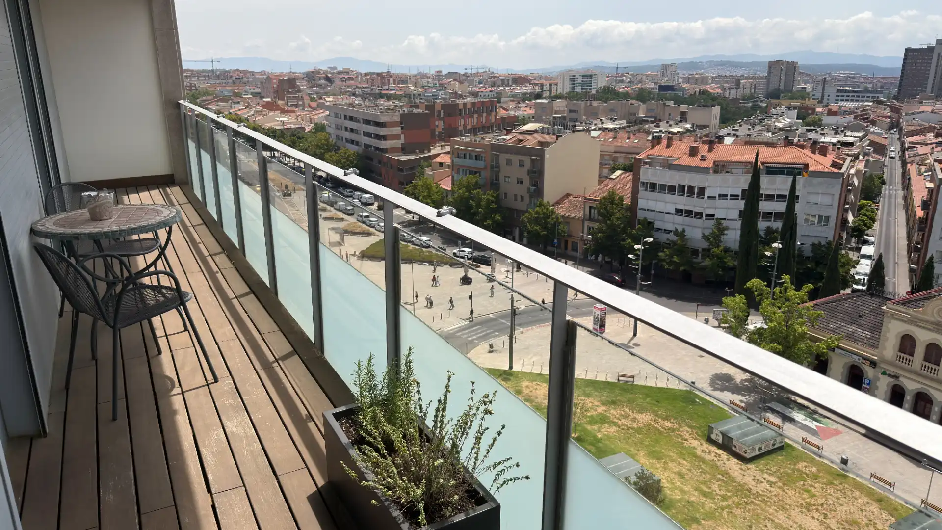 Terrace of Flat for sale in Terrassa  with Air Conditioner, Heating and Parquet flooring