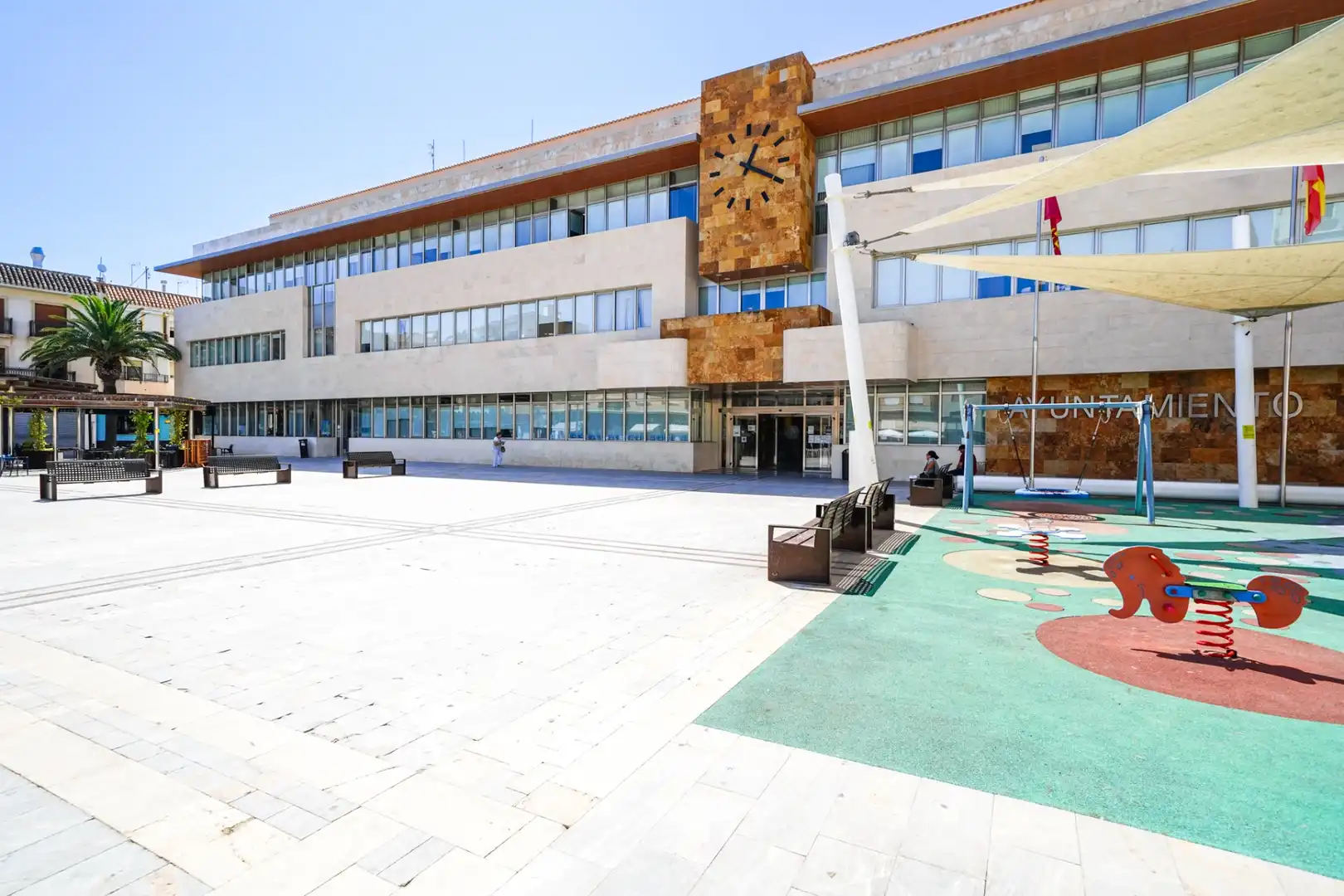 Außenansicht von Wohnungen zur Miete in San Javier mit Schwimmbad, Möbliert und Ofen