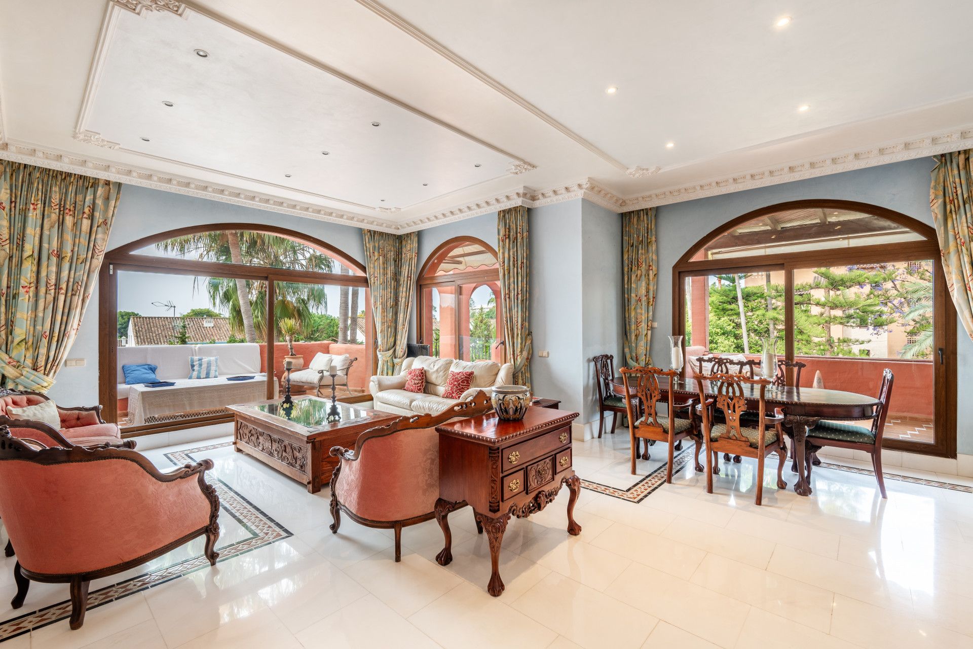 Dining room of Attic for sale in Estepona  with Air Conditioner, Terrace and Swimming Pool