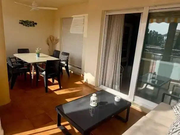 Terrace of Flat for rent in Torreblanca  with Air Conditioner, Private garden and Parquet flooring