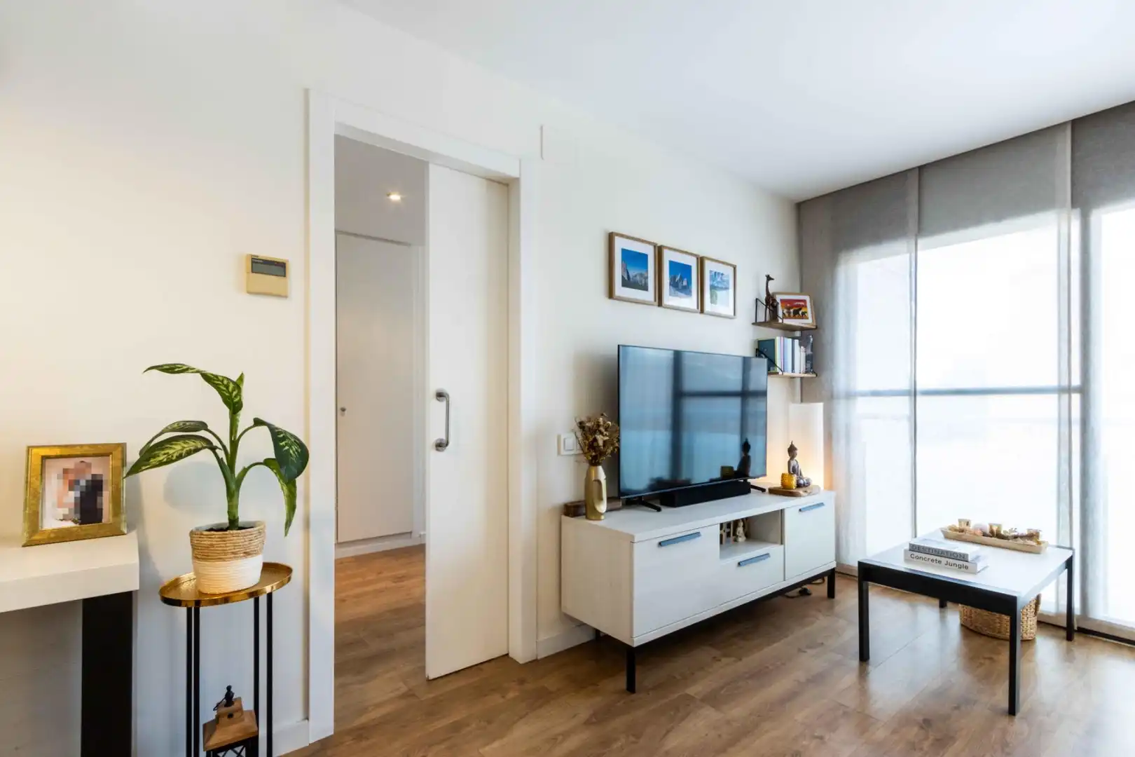 Sala de estar de Ático en venta en Sabadell con Aire acondicionado, Calefacción y Parquet