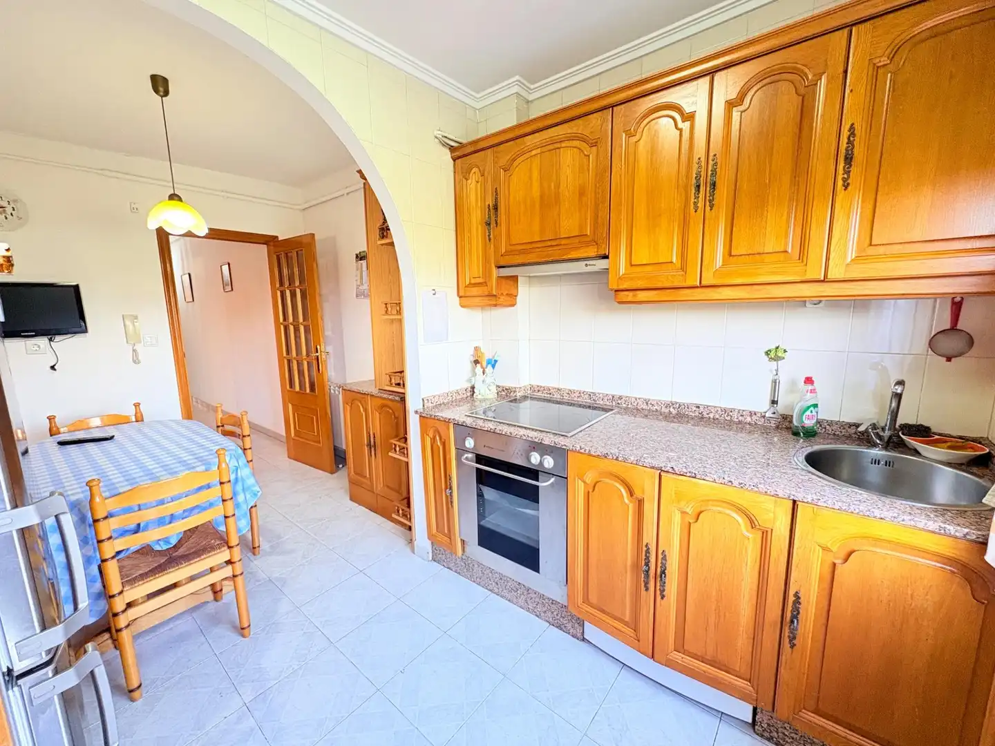 Küche von Wohnung zum Verkauf in Ponferrada mit Terrasse und Möbliert
