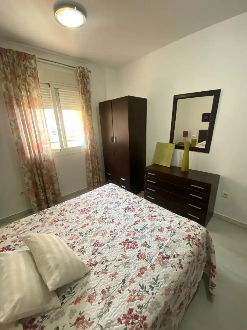 Bedroom of Apartments for rent in Málaga  with Air Conditioner, Terrace and Furnished
