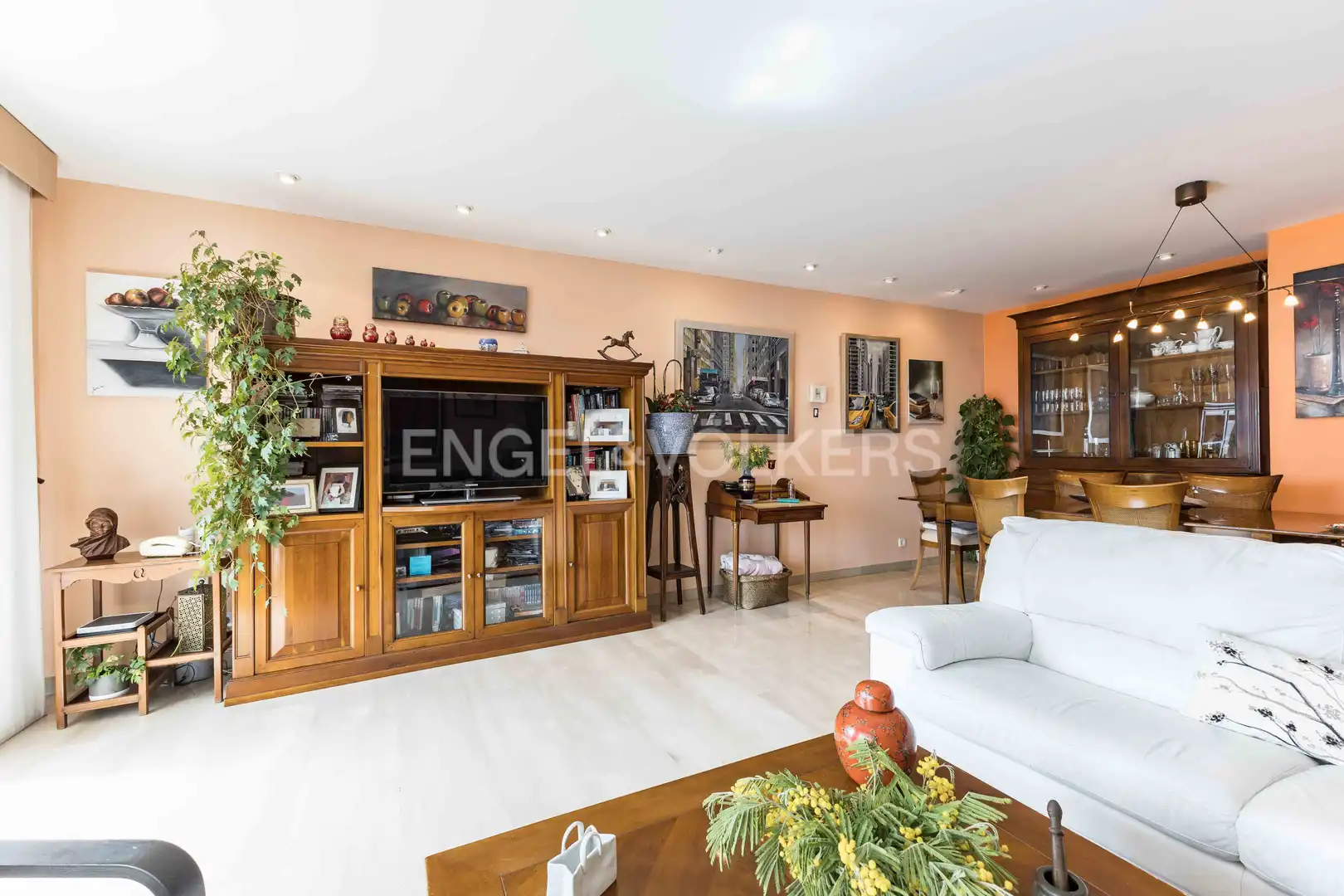 Wohnzimmer von Maisonette zum Verkauf in Sitges mit Klimaanlage, Heizung und Terrasse