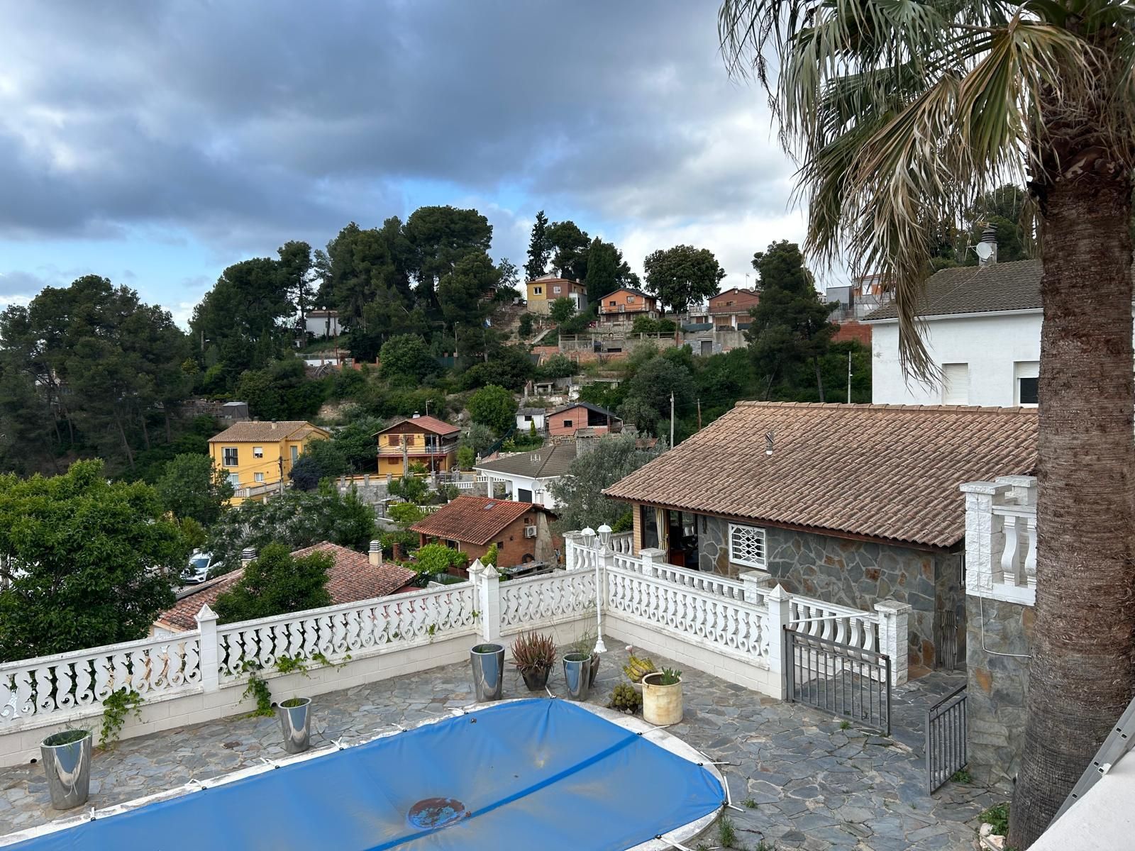 Vista exterior de Casa o xalet en venda en Piera amb Aire condicionat, Jardí privat i Piscina